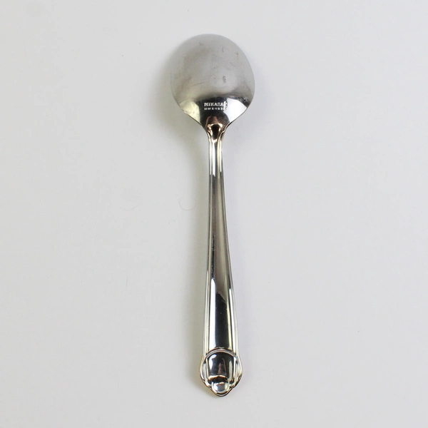 Mikasa Classico (Stainless, Gold Accent) Flatware Soup Spoon