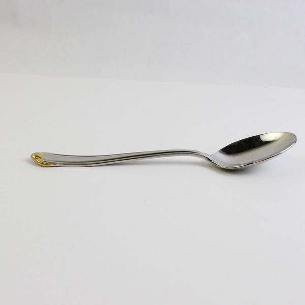Mikasa Classico (Stainless, Gold Accent) Flatware Soup Spoon