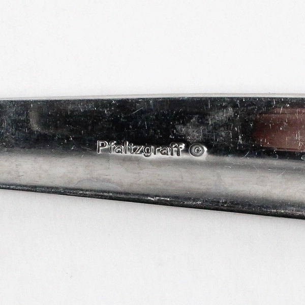 Set of 4 Pfaltzgraff Miranda Sand Stainless Steel Oval Soup Spoons