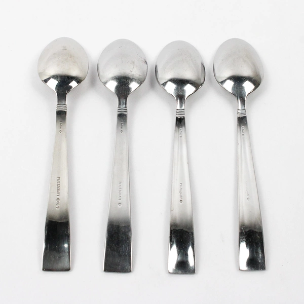 Set of 4 Pfaltzgraff Miranda Sand Stainless Steel Teaspoons