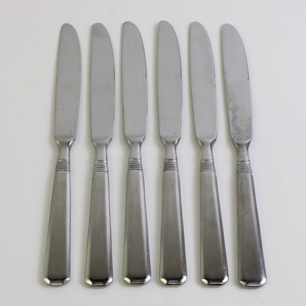 Lot Of 6 J A Henckels (Zwilling) Metrona (Stainless) Flatware Modern Solid Knife