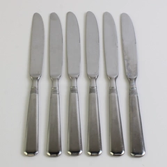 Lot Of 6 J A Henckels (Zwilling) Metrona (Stainless) Flatware Modern Solid Knife