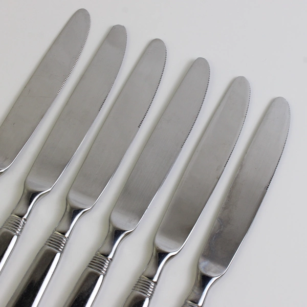 Lot Of 6 J A Henckels (Zwilling) Metrona (Stainless) Flatware Modern Solid Knife