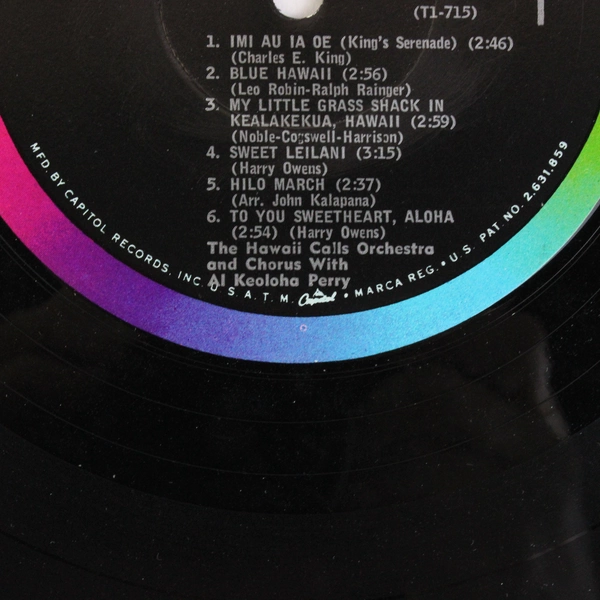 HAWAII CALLS "Favorite Instrumentals of Islands" Vinyl LP Record