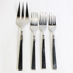 Lot Of 4 J A Henckels Metrona Stainless Flatware 1 Serving Fork 3 Salad Fork