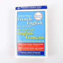 Merriam-Webster's French-English English-French Dictionary 2000 Paperback