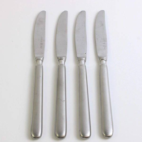 Lot Of 4 J A Henckels (Zwilling) Earl Satin (Stainless) Flatware Hollow Knife