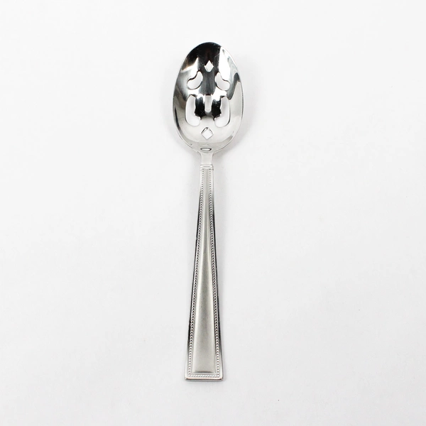 Pfaltzgraff Miranda Sand Stainless Steel Pierced Serving Spoon