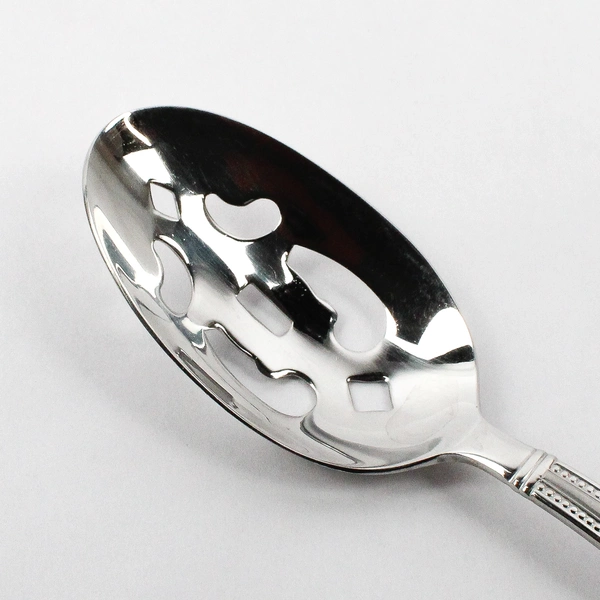Pfaltzgraff Miranda Sand Stainless Steel Pierced Serving Spoon