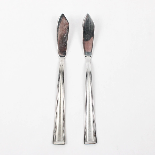 2 Piece Set Pfaltsgraff Miranda Sand Stainless Steel Butter Knives