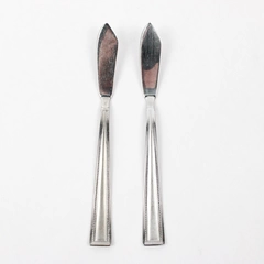 2 Piece Set Pfaltsgraff Miranda Sand Stainless Steel Butter Knives