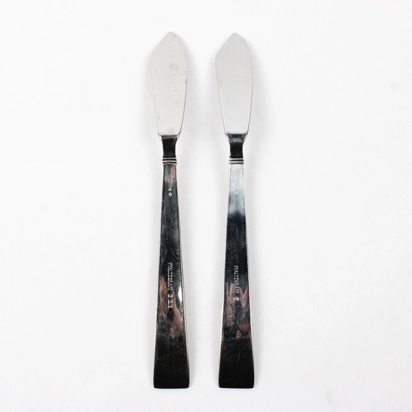 2 Piece Set Pfaltsgraff Miranda Sand Stainless Steel Butter Knives