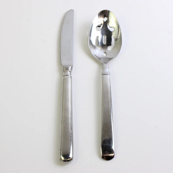 Lot Of 2 J A Henckels (Zwilling) Earl (Stainless) Flatware Serving Spoon & Knife