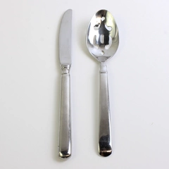 Lot Of 2 J A Henckels (Zwilling) Earl (Stainless) Flatware Serving Spoon & Knife