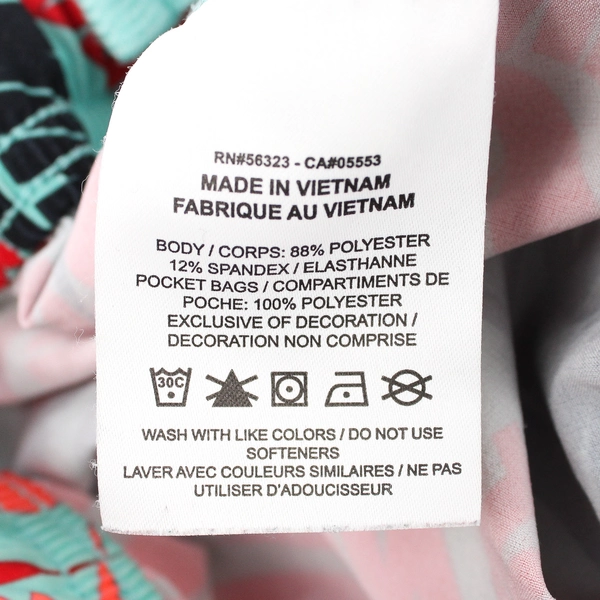 Nike Orange and Green Standard Fit Swim Trunks Boys' Size Small