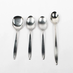 Lot 4 International Silver Nassau (Stainless) Flatware Assorted Spoons