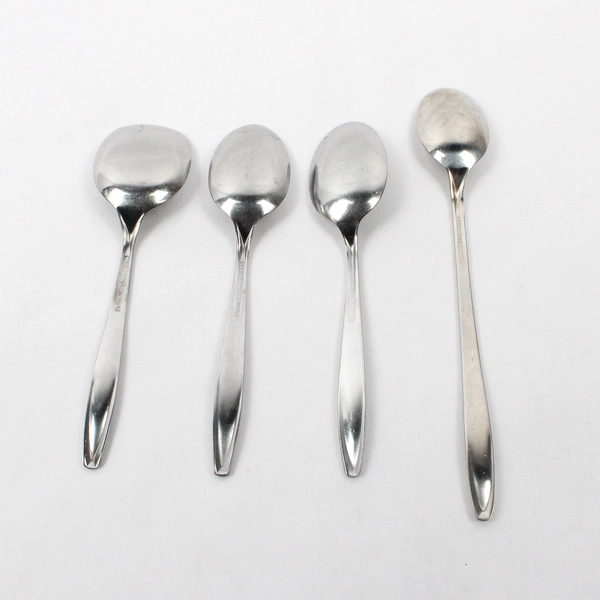 Lot 4 International Silver Nassau (Stainless) Flatware Assorted Spoons