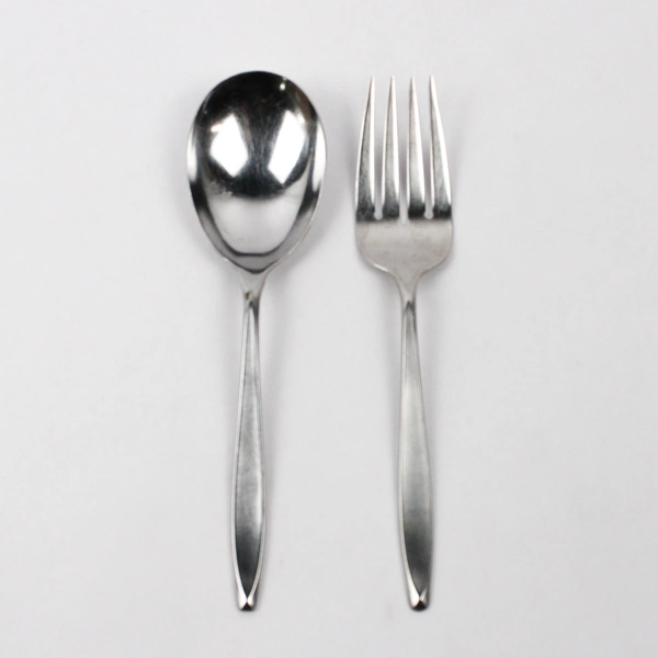 Lot 2 International Silver Nassau (Stainless) Flatware Serving Set