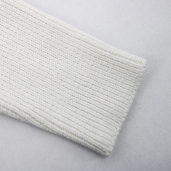 Miracle White V-Neck Oversized Knit Sweater Women's Size M/L