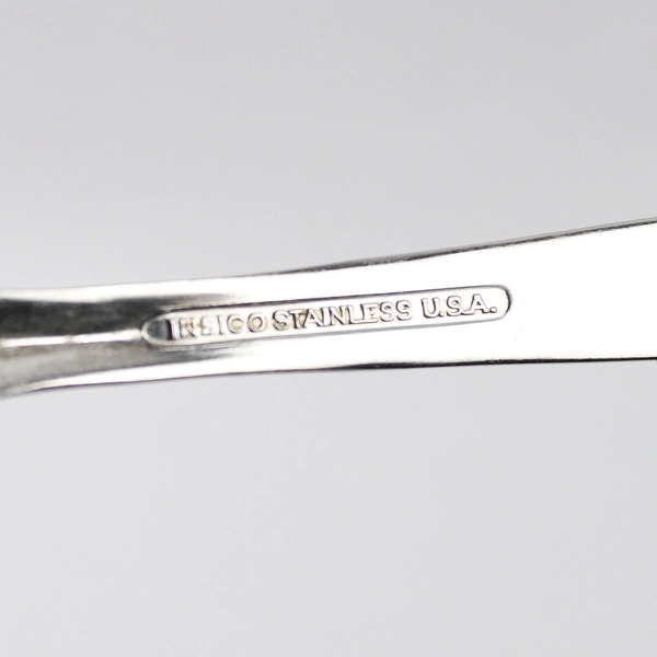 Lot 2 International Silver Nassau (Stainless) Flatware Serving Spoons