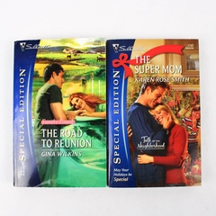 Lot of 2 Silhouette Romance Books The Super Mom and Road to Reunion Pre-Owned