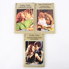 Lot of 3 Vintage Candlelight Ecstasy Romance Novels #356 379 383 Paperback 1985