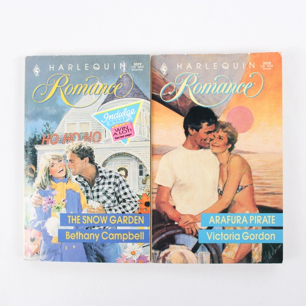 Lot of 4 Vintage Harlequin Romance Novels 1989 & 1990 Paperback