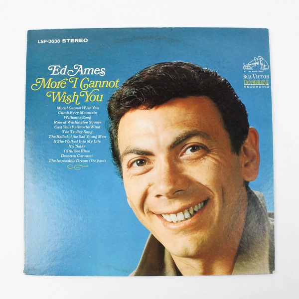 Ed Ames More I Cannot Wish You Vinyl Record LP Good Pre-Owned Condition Vintage
