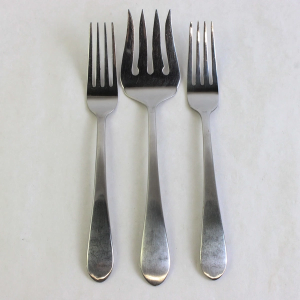 Lot Of 3 International Silver Ridgefield Flatware Seving Fork & 2 Forks