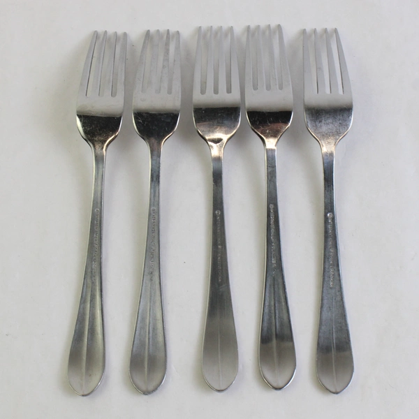 Lot Of 5 International Silver Ridgefield (Stainless) Flatware 8" Forks