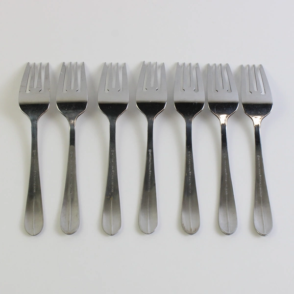 Lot Of 7 International Silver Ridgefield (Stainless) Flatware Salad Forks