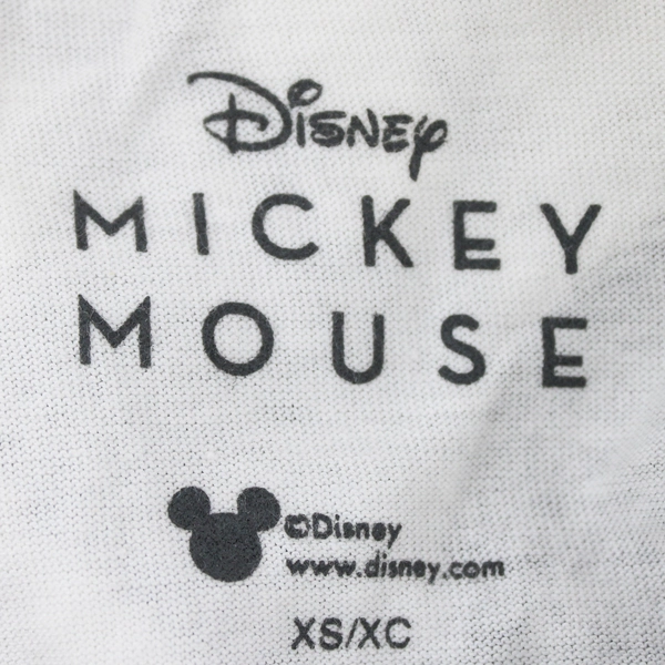 Disney Mickey Mouse Cropped White Graphic T-Shirt Women's XS