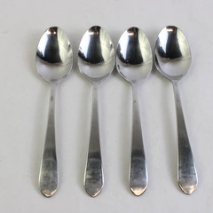 Lot Of 4 International Silver Ridgefield (Stainless) Flatware 7.5" Soup Spoons