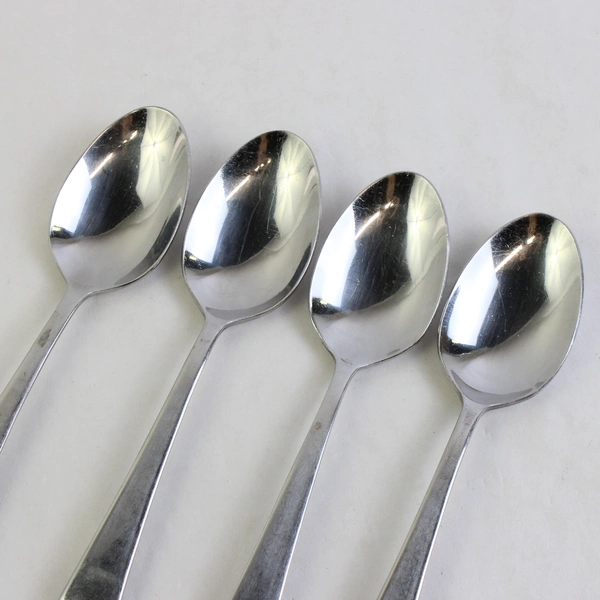 Lot Of 4 International Silver Ridgefield (Stainless) Flatware 7.5" Soup Spoons