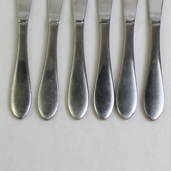 Lot Of 6 International Silver Ridgefield (Stainless) Flatware Solid Knives