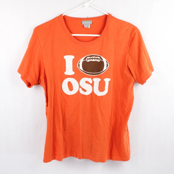 Jones & Mitchell I Love OSU Graphic Cotton T-Shirt Women's XL