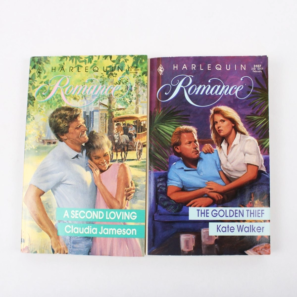 Lot of 4 Vintage Harlequin Romance Novels 1990 & 1991 Paperback