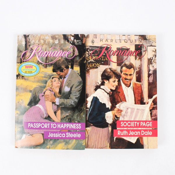 Lot of 4 Vintage Harlequin Romance Novels 1990 & 1991 Paperback