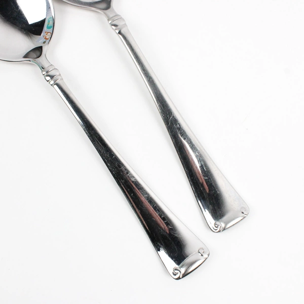 Lot Of 2 J A Henckels (Zwilling) Angelico (Stainless) Flatware Serving Spoons