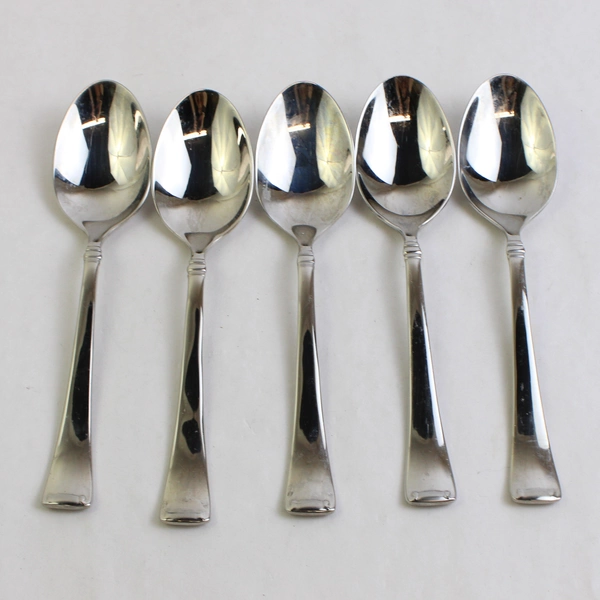 Lot Of 5 J A Henckels (Zwilling) Angelico (Stainless) Flatware Soup Spoons