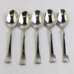 Lot Of 5 J A Henckels (Zwilling) Angelico (Stainless) Flatware Soup Spoons