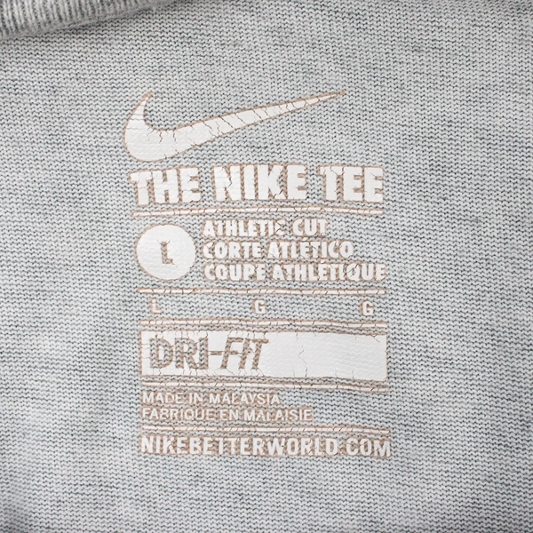Nike U.S. Olympic Team Just Do It Gray Cotton T-Shirt Youth Size Large