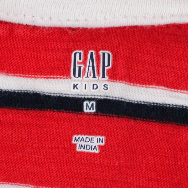GAP Kids Red Blue White Striped Polo Boys' Size Medium