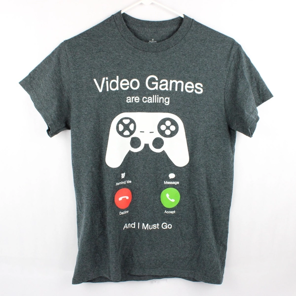 Hybrid Promotions Video Games Are Calling Graphic T-Shirt Men's Small