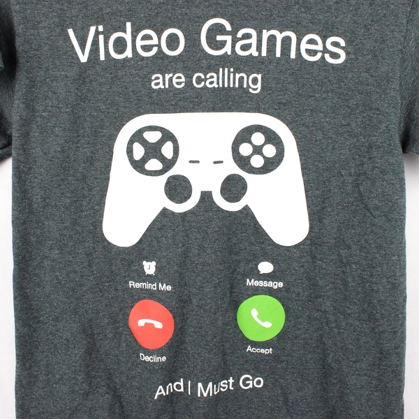 Hybrid Promotions Video Games Are Calling Graphic T-Shirt Men's Small