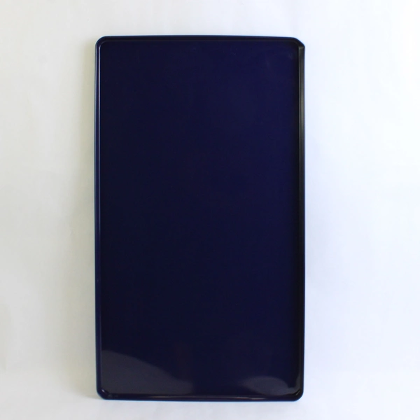 Unbranded Double Burner Cover Solid Cobalt Blue Metal Model: EBC-168C