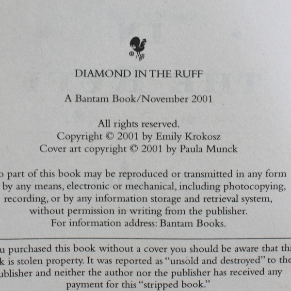 Diamond in the Ruff by Emily Carmichael 2001 Paperback
