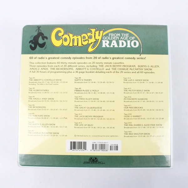 Comedy from the Golden Age of Radio 20 Cassette Tape Set 1996 Radio Spirits