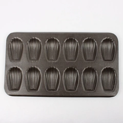 Unbranded Metal Madeleine Baking Pan/Mold Tray 12 Cavity 9" x 15.5"