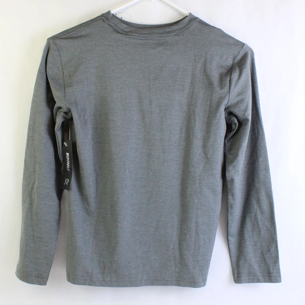 Runway Own The Win Gray Long-Sleeve Athletic T-Shirt Boys' Medium 8-10 NWT